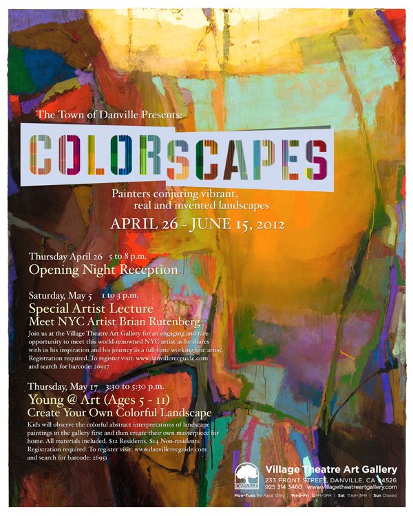 Poster for Colorscapes: painters creating vibrant, real and invented landscapes, 2012