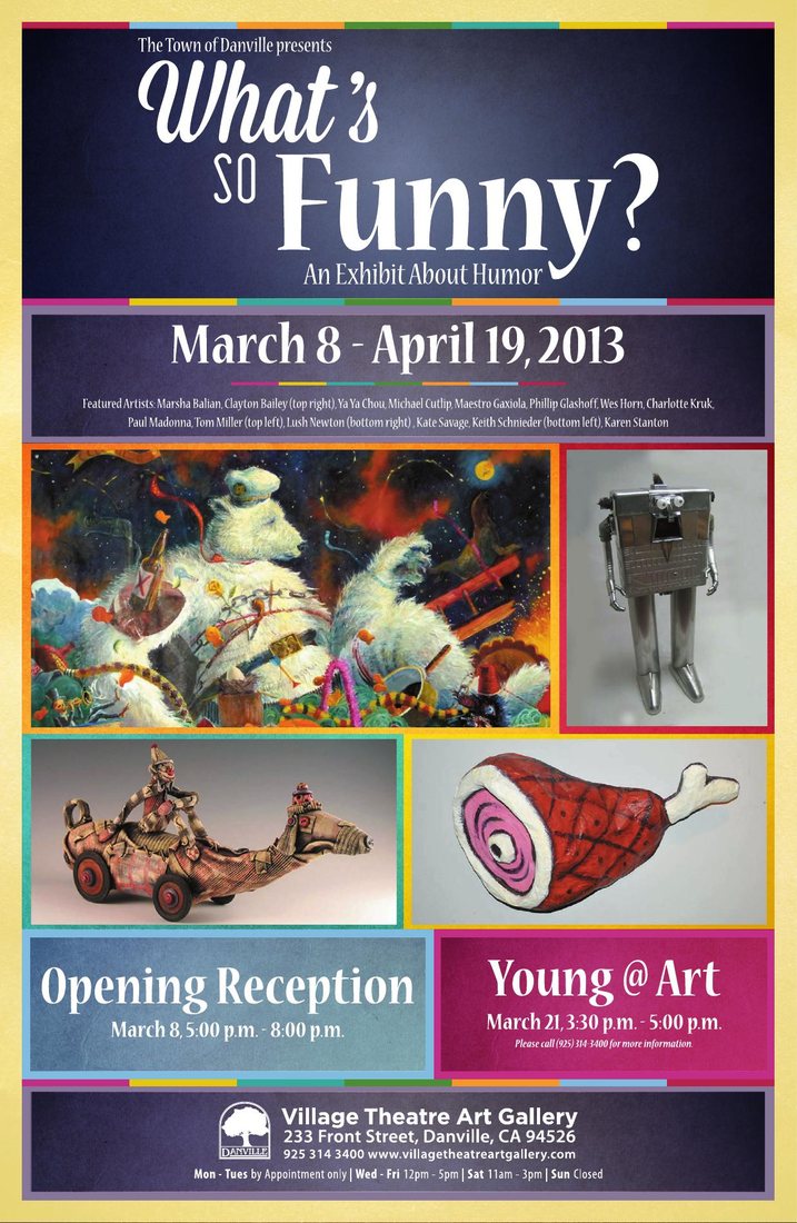 Poster for What’s So Funny? An exhibit about humor, 2013