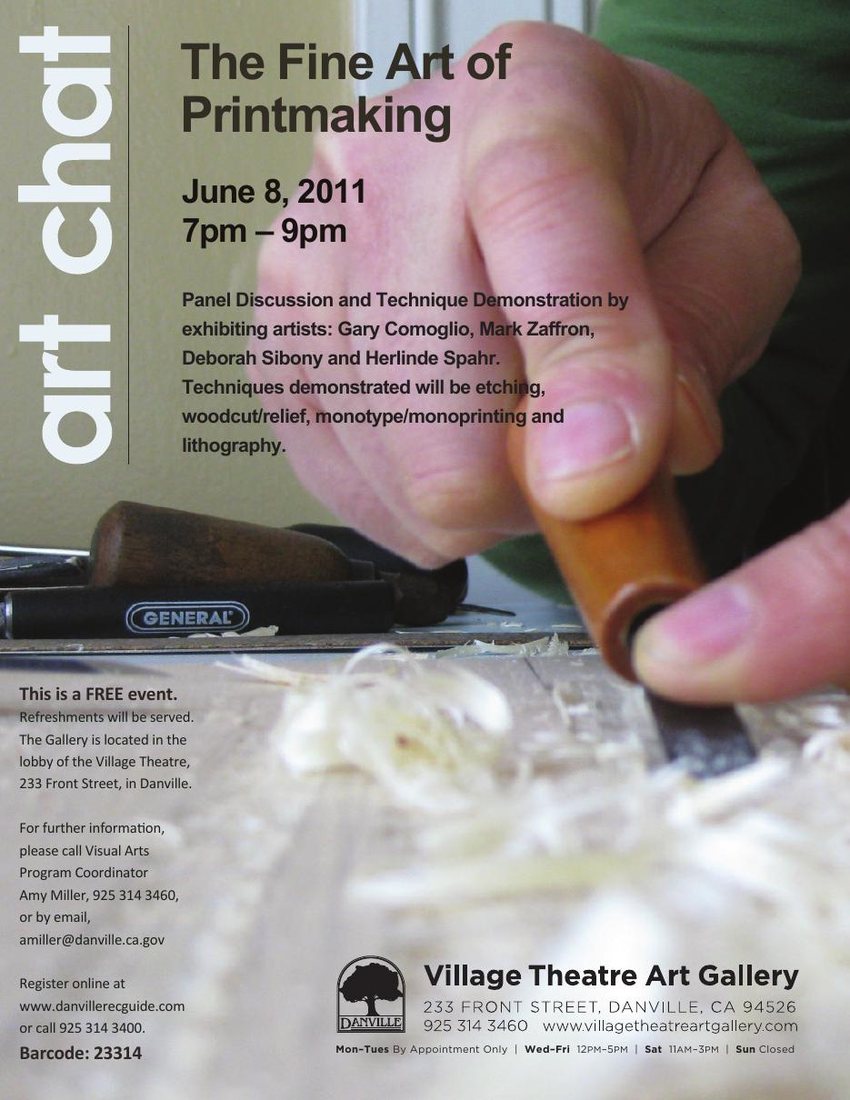 Poster for Art Chat: The Fine Art of Printmaking, 2011